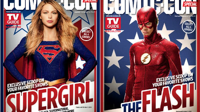 SUPERGIRL AND FLASH Grace Covers Of Special TV Guide Magazine