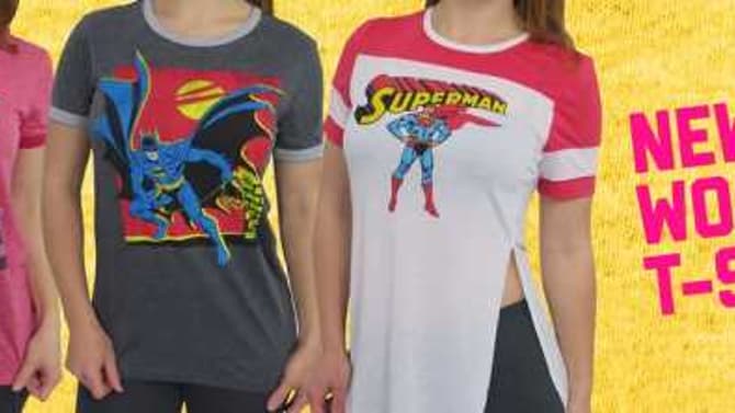 SUPERHEROSTUFF Product Spotlight: New SPIDER-MAN, BATMAN And SUPERMAN Vintage Women's T-Shirts