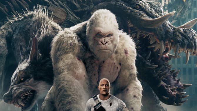 The Rock Meets His Match In A Monstrous New International Poster For RAMPAGE