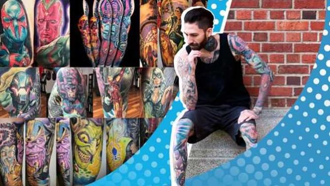 Canadian Man Dubbed 'THE HUMAN COMIC BOOK' Sets Guinness World Record For Most MARVEL Tattoos