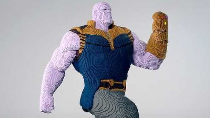 AVENGERS: INFINITY WAR: Thanos Gets His Own Life-Sized Lego Statue For SDCC