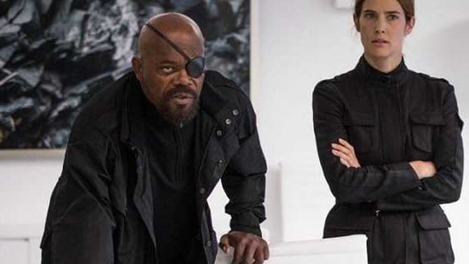 SPIDER-MAN: FAR FROM HOME - Nick Fury And Maria Hill Meet With Black Suit Spidey In Another Official Image