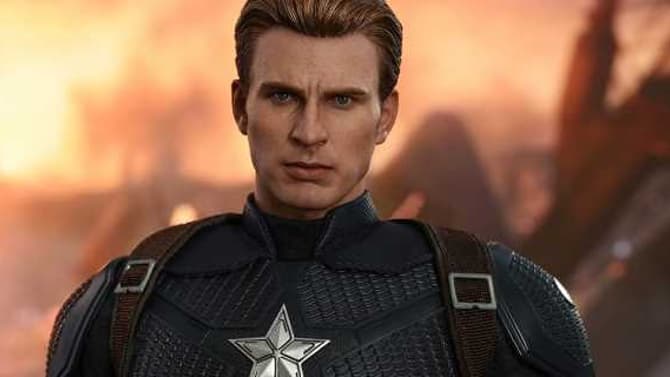 AVENGERS: ENDGAME - Updated Captain America Hot Toys Action Figure Wields Mjolnir And A Broken Shield