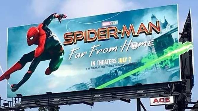 SPIDER-MAN: FAR FROM HOME Duelling Billboards Feature The Wall-Crawler And Mysterio In Action