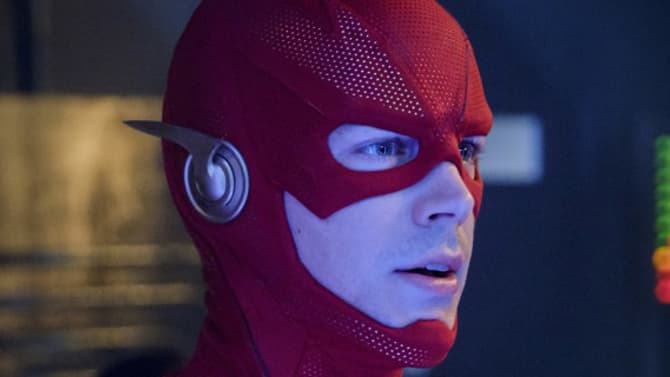 THE FLASH Season Premiere Photos Reveal The Scarlet Speedster's New Suit And The Monitor's Return