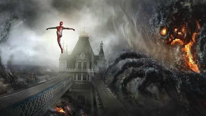 SPIDER-MAN: FAR FROM HOME Concept Art Reveals More Crazy Illusions And Alternate Takes On The Final Battle