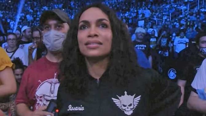 THE MANDALORIAN Star Rosario Dawson Got Physical During Last Night's Episode Of AEW DYNAMITE