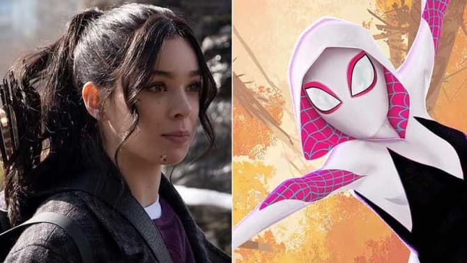 HAWKEYE Star Hailee Steinfeld On The Similarities Between Kate Bishop & SPIDER-VERSE's Gwen Stacy