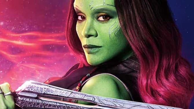 GOTG VOL. 3 Star Zoe Saldana Returns As Gamora For New Behind-The-Scenes Photo