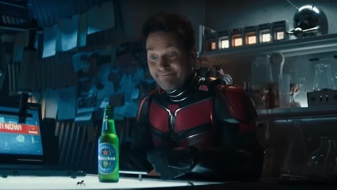 ANT-MAN AND THE WASP: QUANTUMANIA's Scott Lang And Ant-on Star In New Heineken 0.0 Commercial