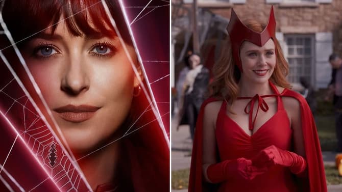 MADAME WEB Star Dakota Johnson Turned To Elizabeth Olsen For Advice...Thinking She Was Joining The MCU?