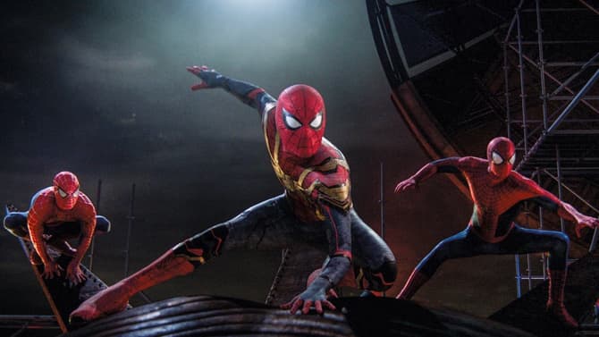 SPIDER-MAN: NO WAY HOME - New BTS Photo Of The Three Live-Action Spider-Men Has Found Its Way Online