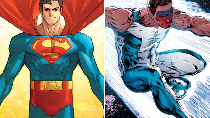 SUPERMAN: Mister Terrific Takes Flight And The Man Of Steel Snaps Off A Salute In Spoilery New Set Video