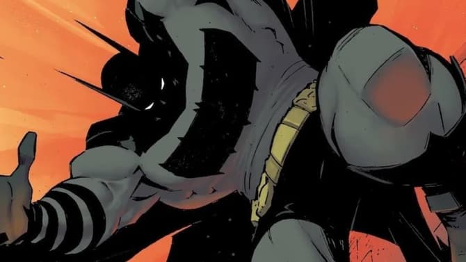 ABSOLUTE BATMAN #1 Preview Shows The Dark Knight Using His Bat Chest Symbol As An Axe With Bloody Resuls