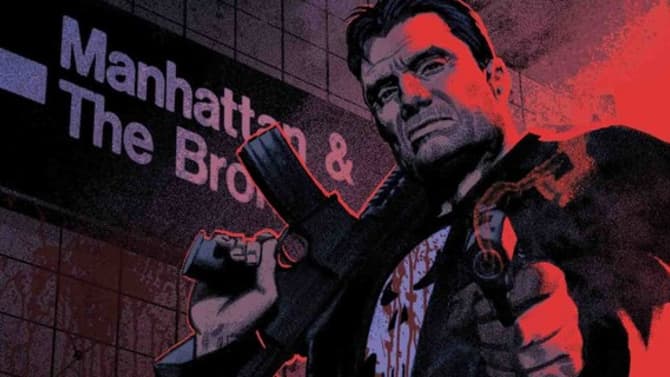 Amazing THE PUNISHER Set Photos Show Frank Castle Wearing A Bloodied Version Of His Iconic Skull Vest