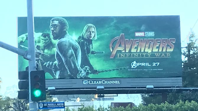 AVENGERS: INFINITY WAR - Awesome New Billboard Puts The Spotlight On The King Of Wakanda