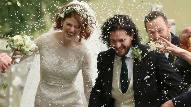 GAME OF THRONES Stars Kit Harington & Rose Leslie Tie The Knot In Scotland With Several Co-Stars In Attendance